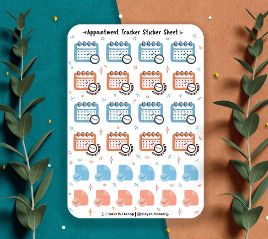 28 appointment tracker stickers, planner stickers, functional stickers, journal stickers, office stickers, reminder stickers, Dr stickers